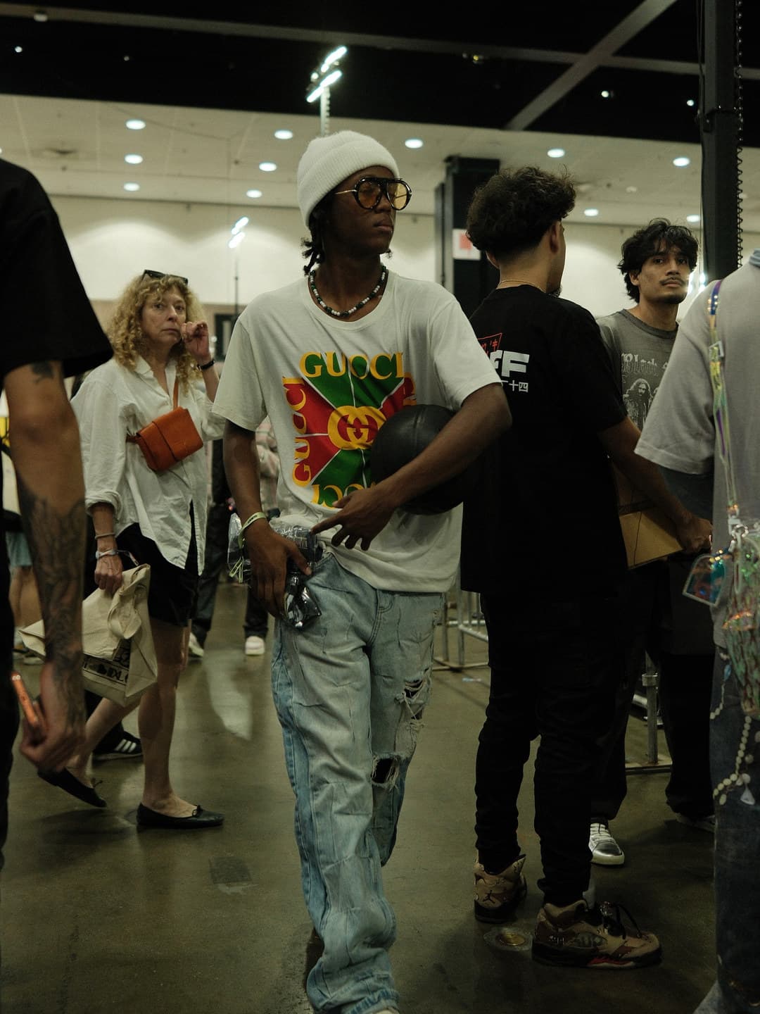 GUCCI Short-sleeve Crew Top and Baggy Bottom