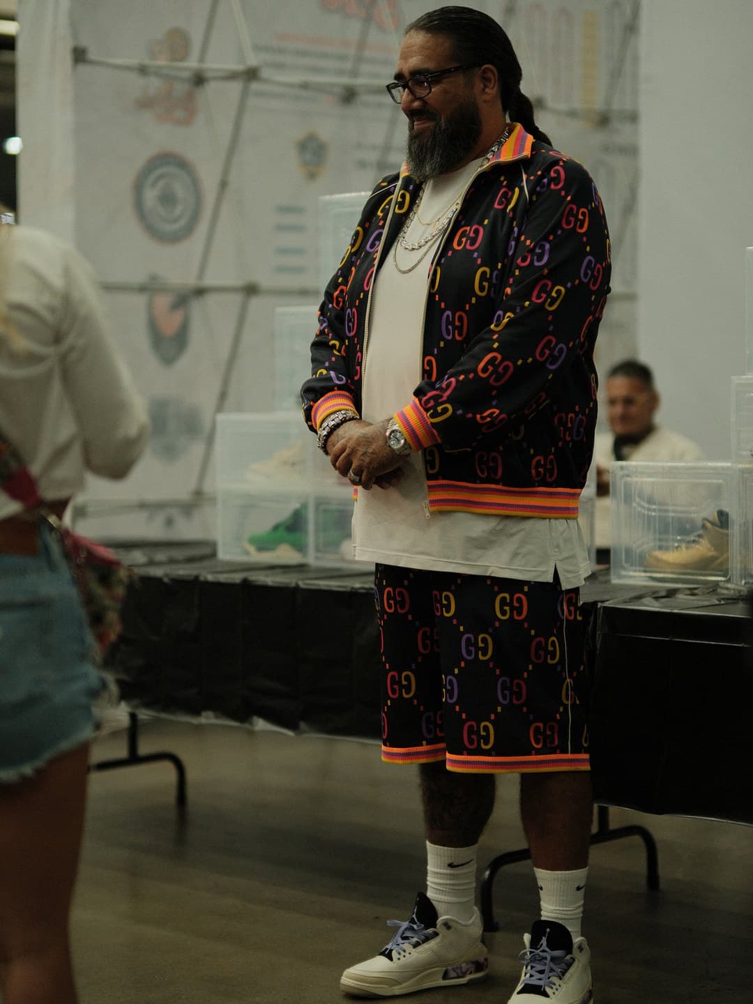Monogram track jacket and matching shorts